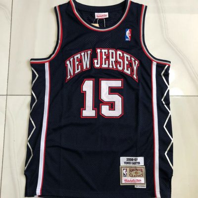 Maillot de Basket #15 Carter Nets 2006-07 authentique Marine